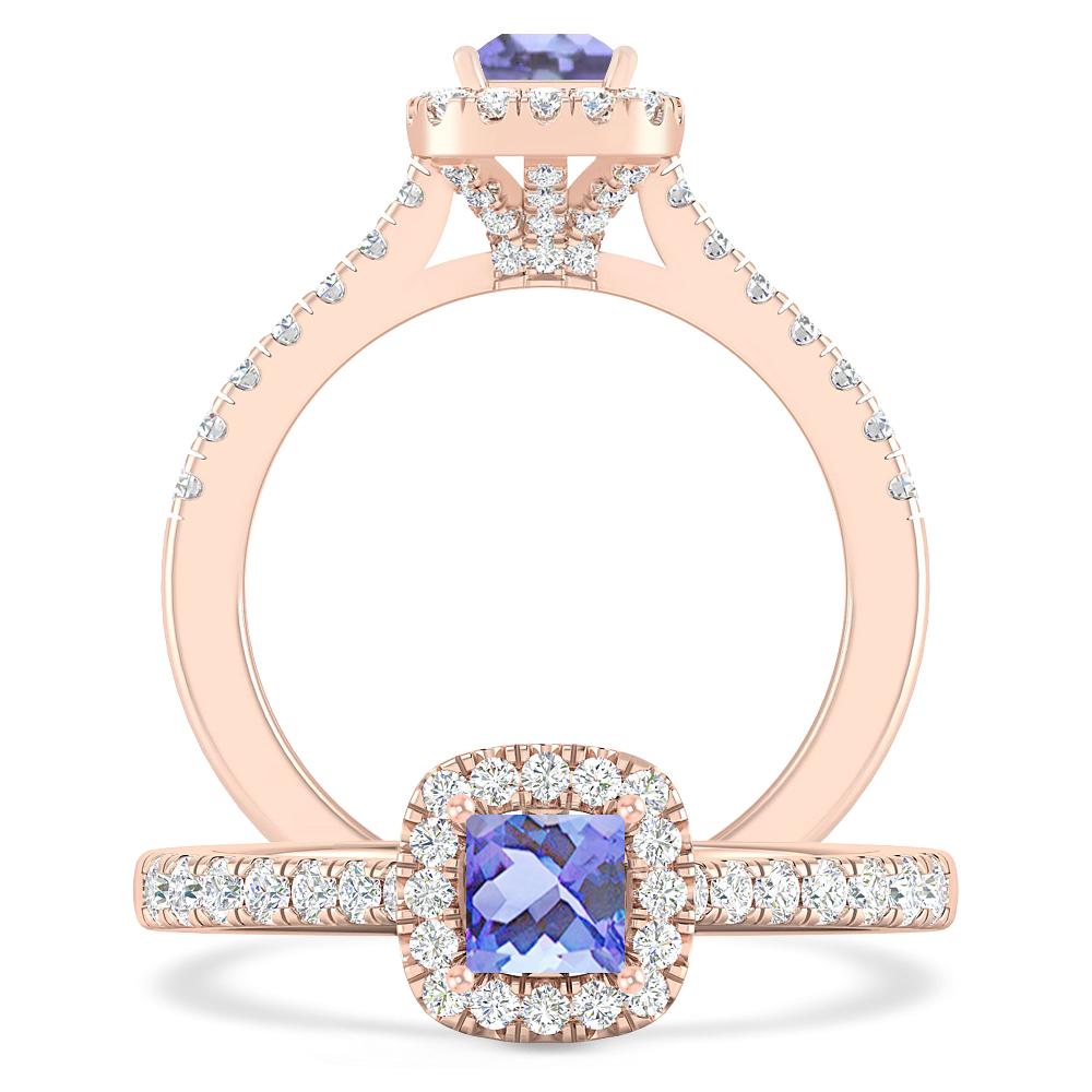 Rose Gold - Tanzanite