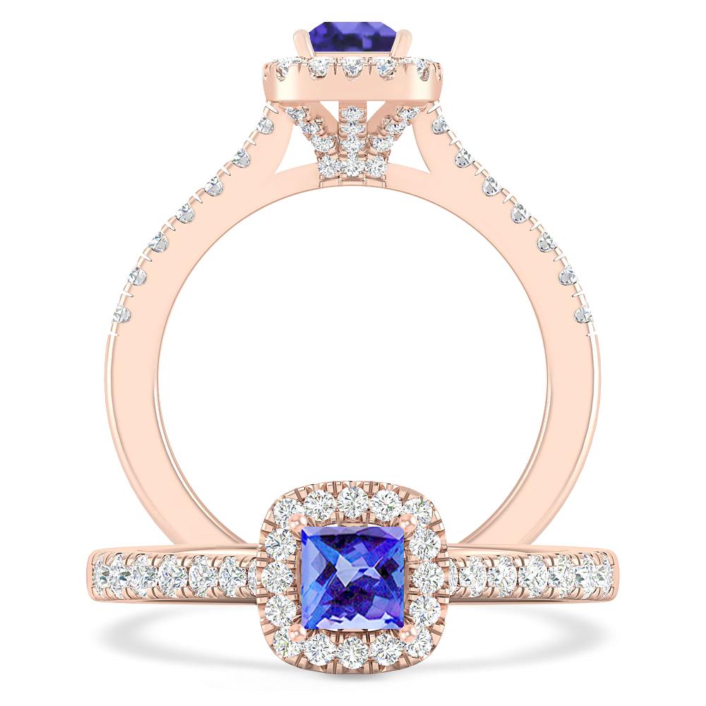 Rose Gold - Tanzanite