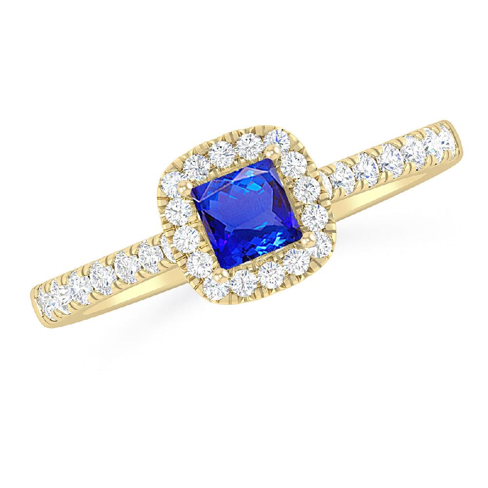 Yellow Gold - Tanzanite