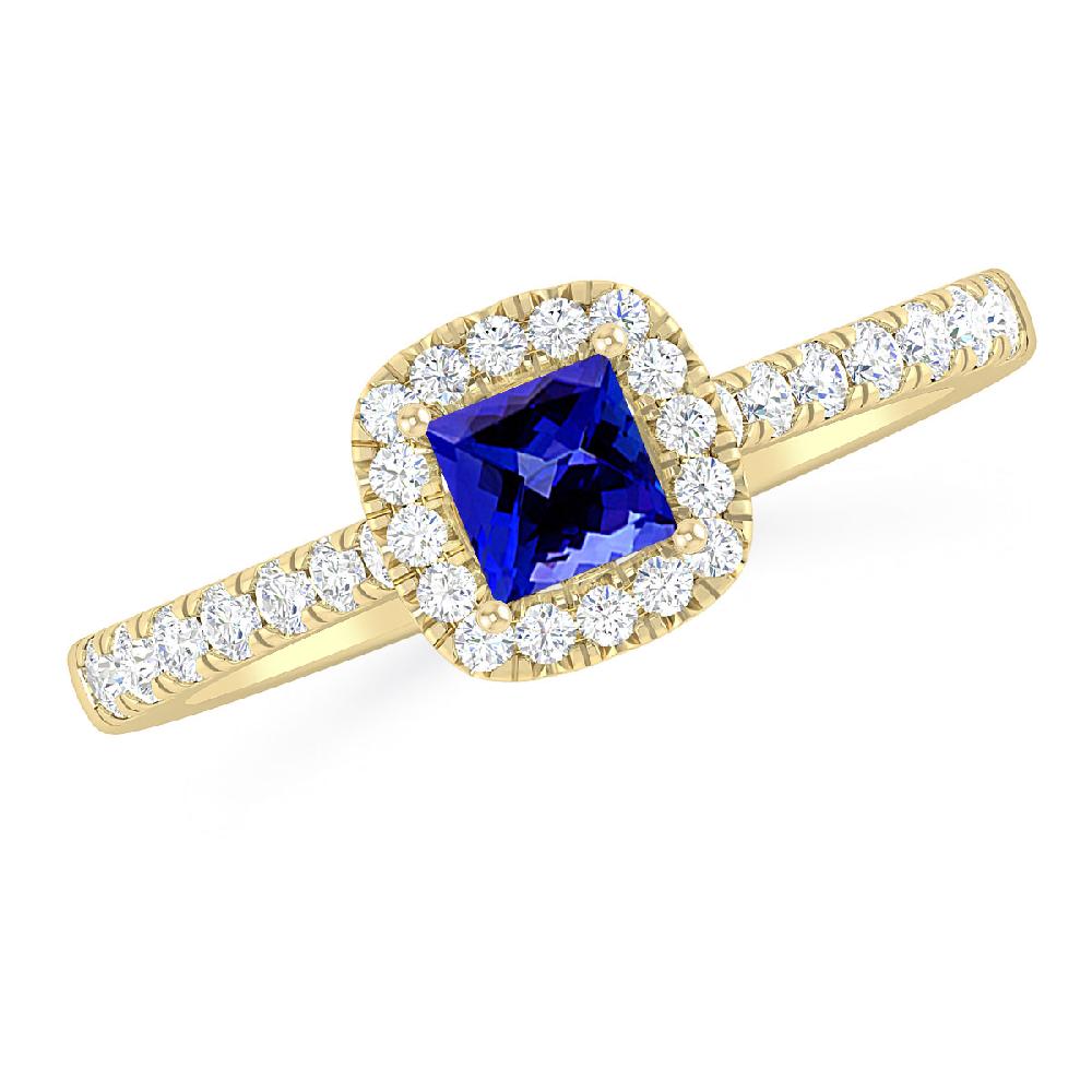 Yellow Gold - Tanzanite