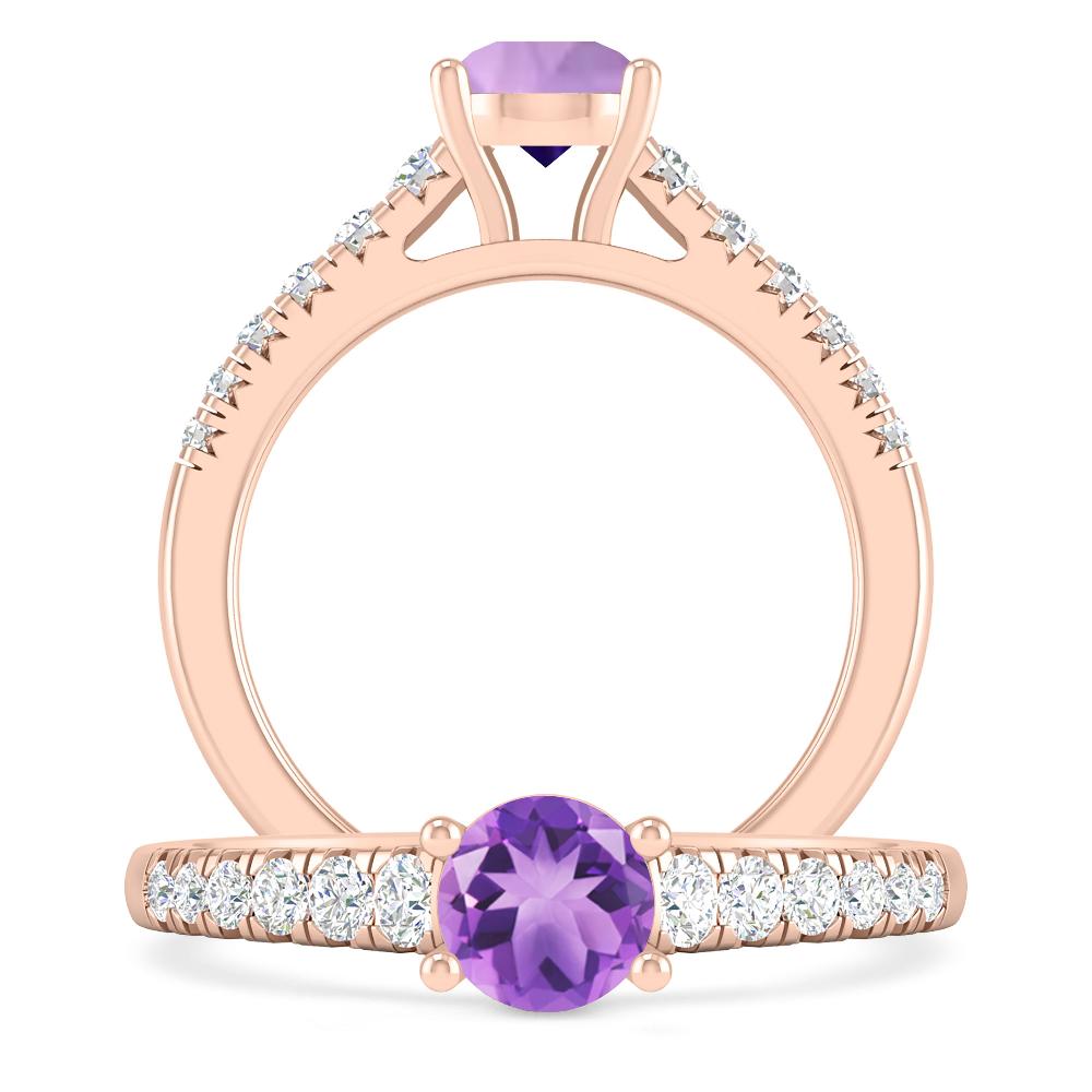 Rose Gold - Amethyst