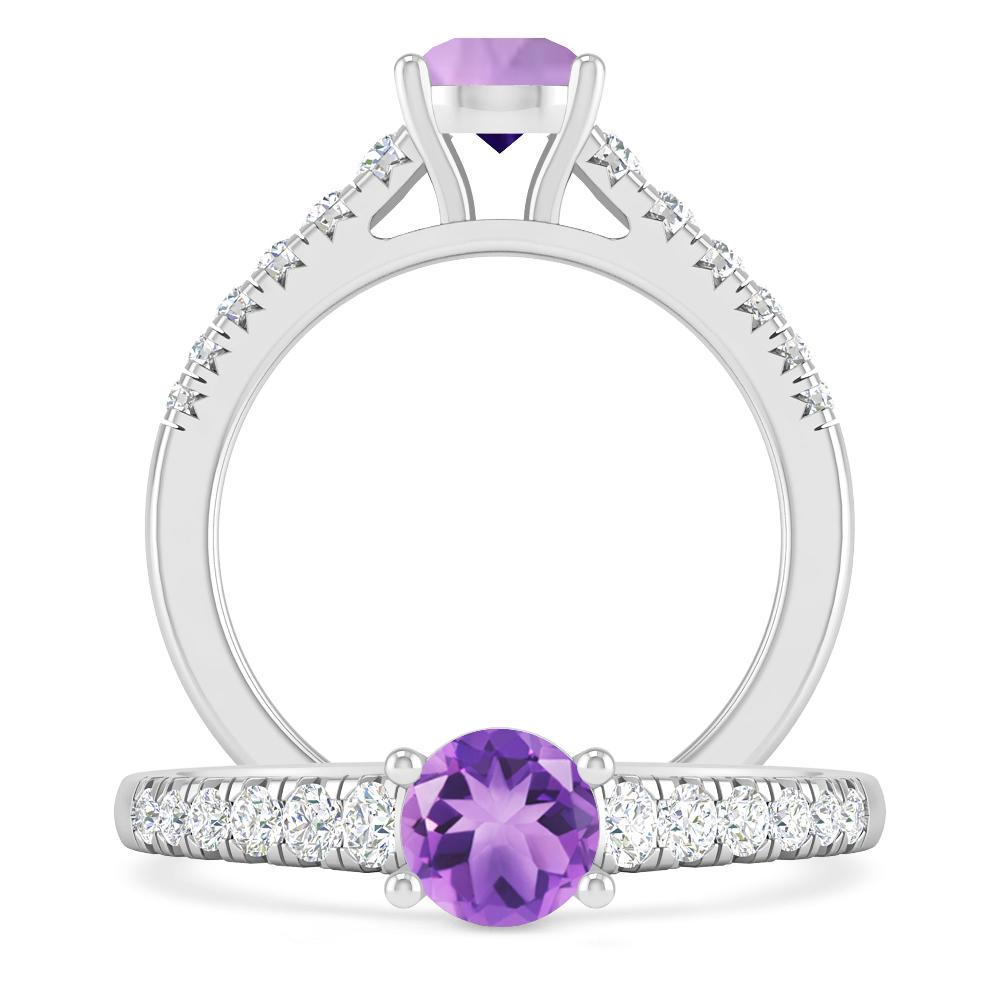 White Gold - Amethyst