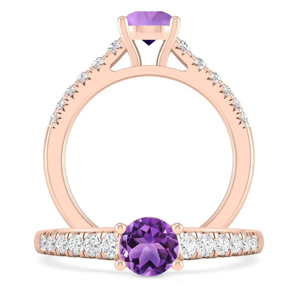 Rose Gold - Amethyst