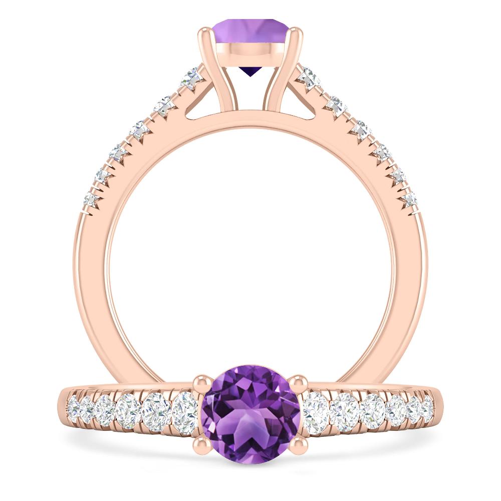 Rose Gold - Amethyst