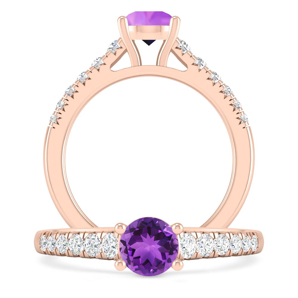 Rose Gold - Amethyst