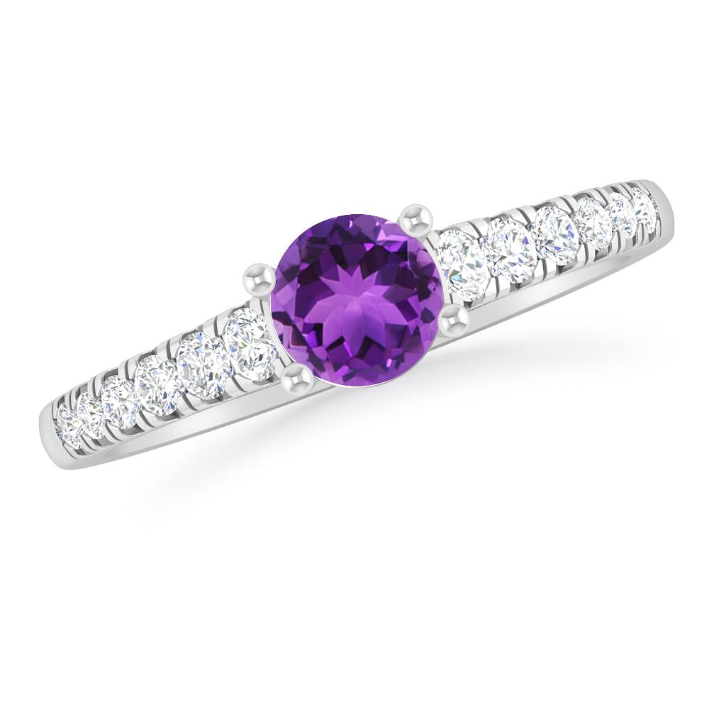 White Gold - Amethyst