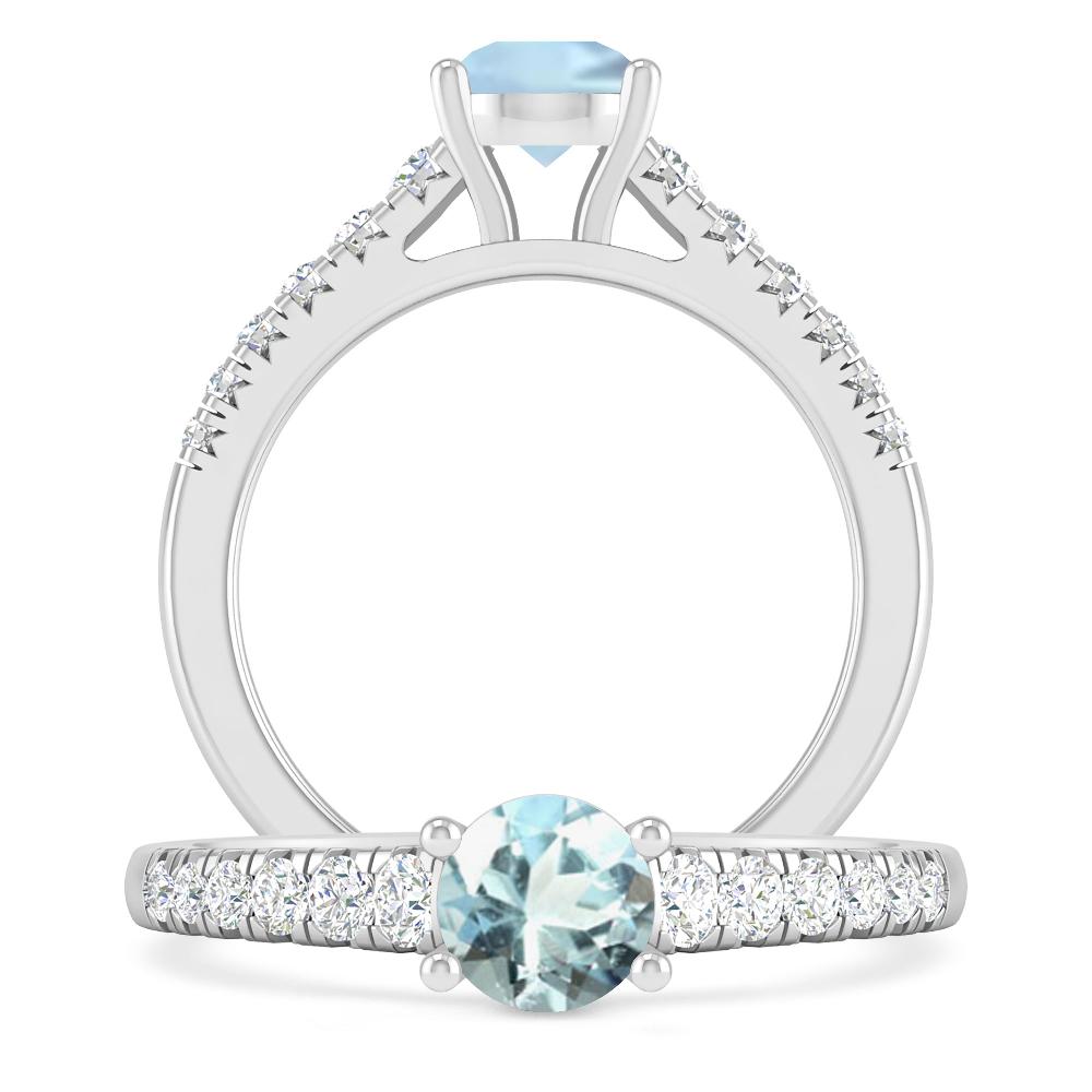 White Gold - Aquamarine