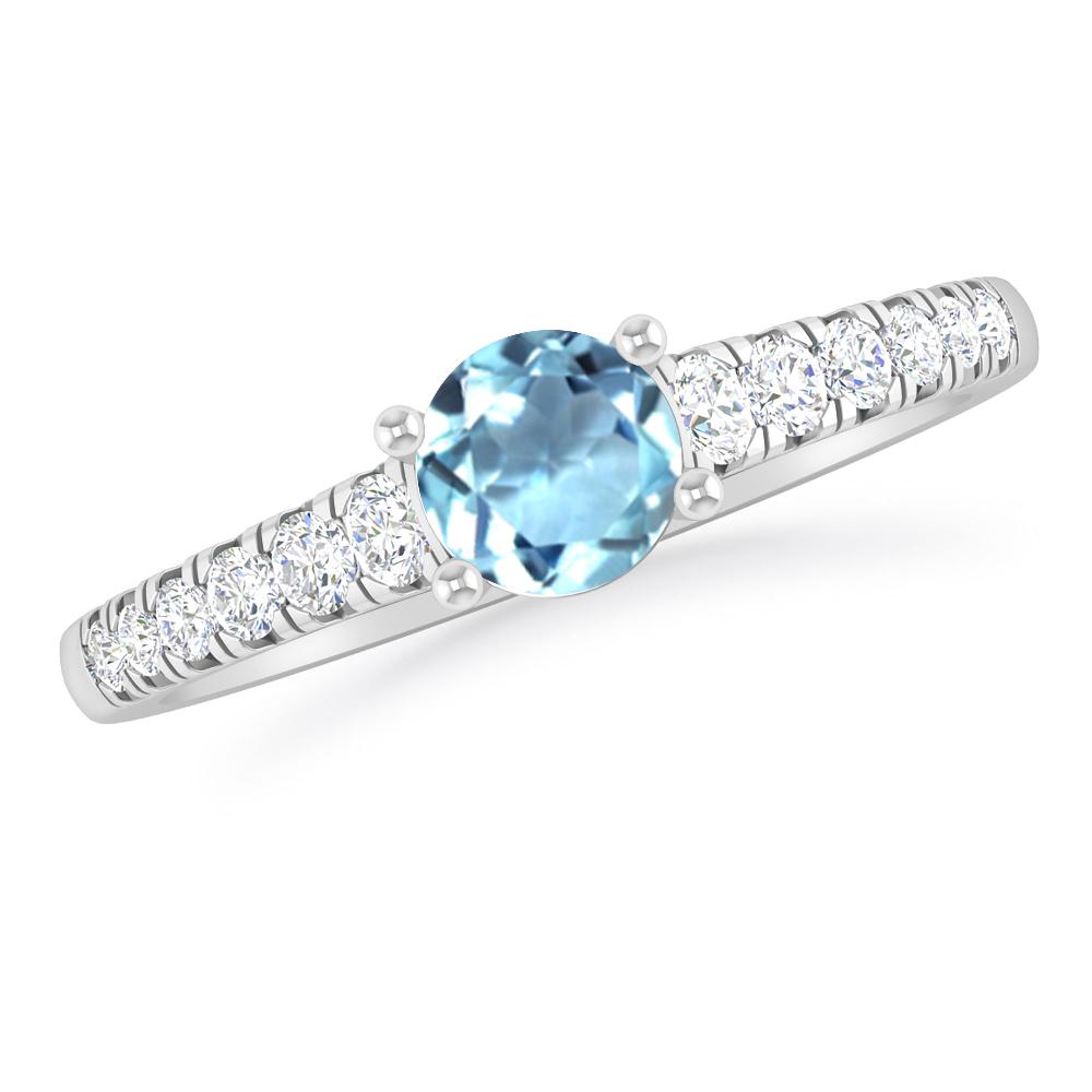 White Gold - Aquamarine