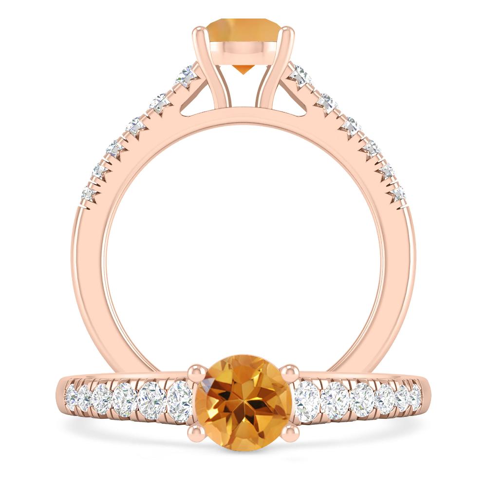 Rose Gold - Citrine