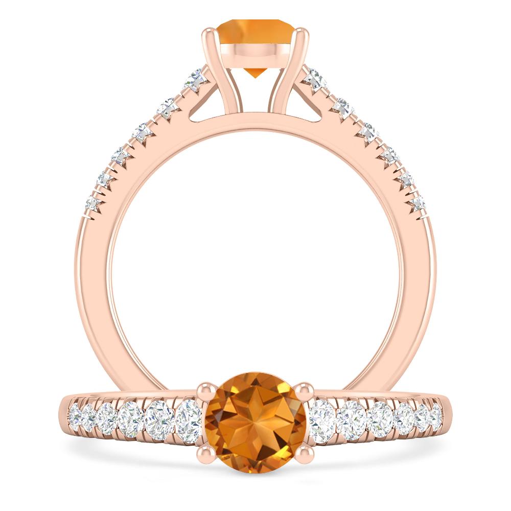 Rose Gold - Citrine