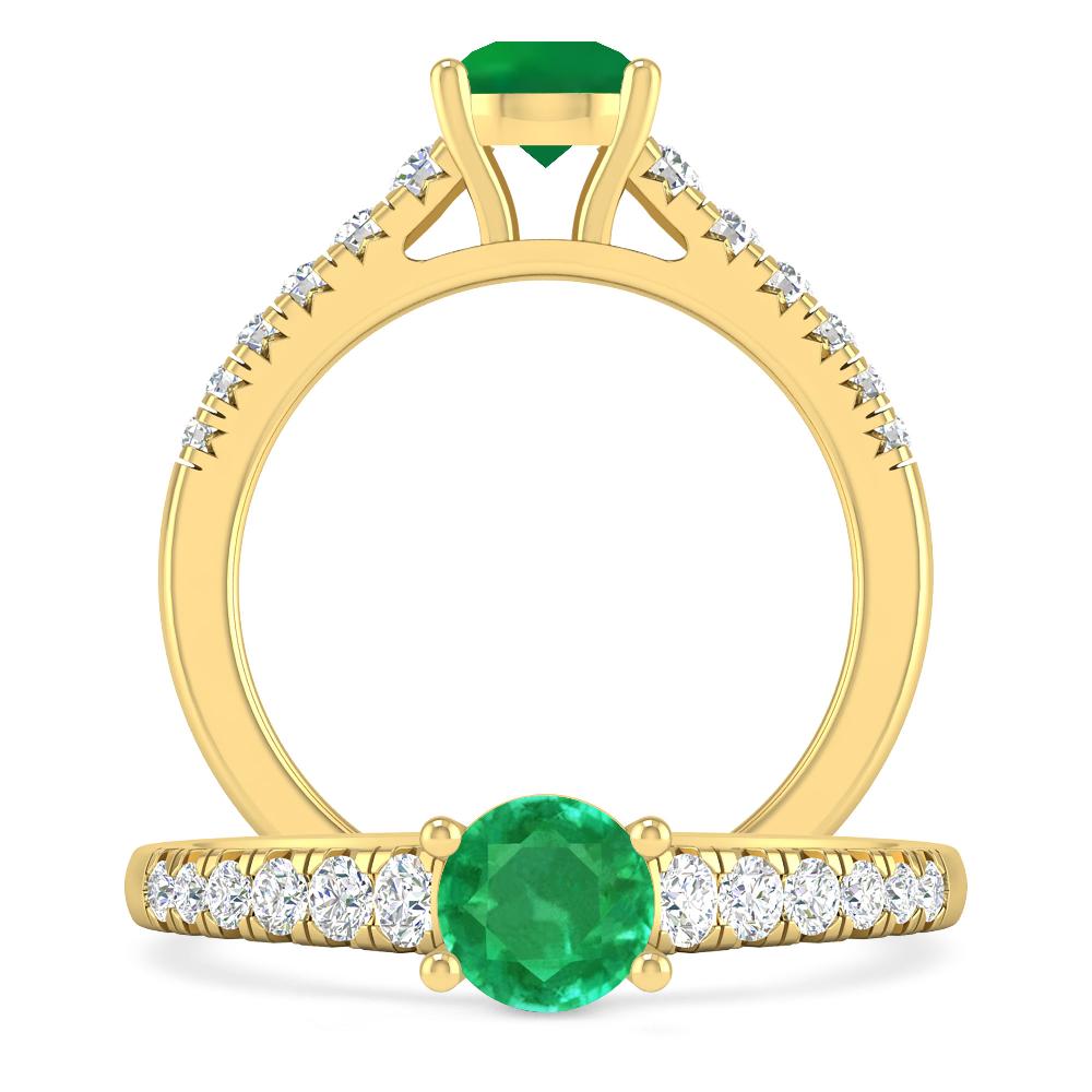 Yellow Gold - Emerald