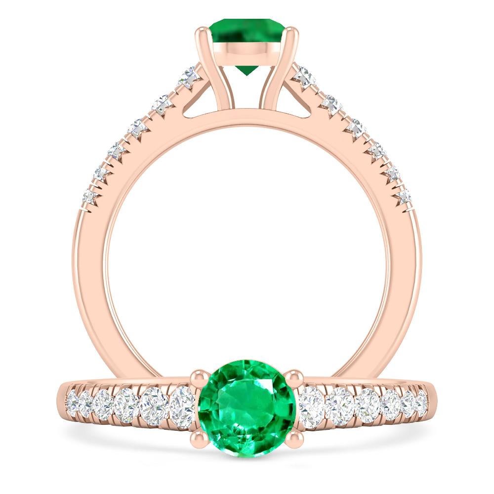 Rose Gold - Emerald