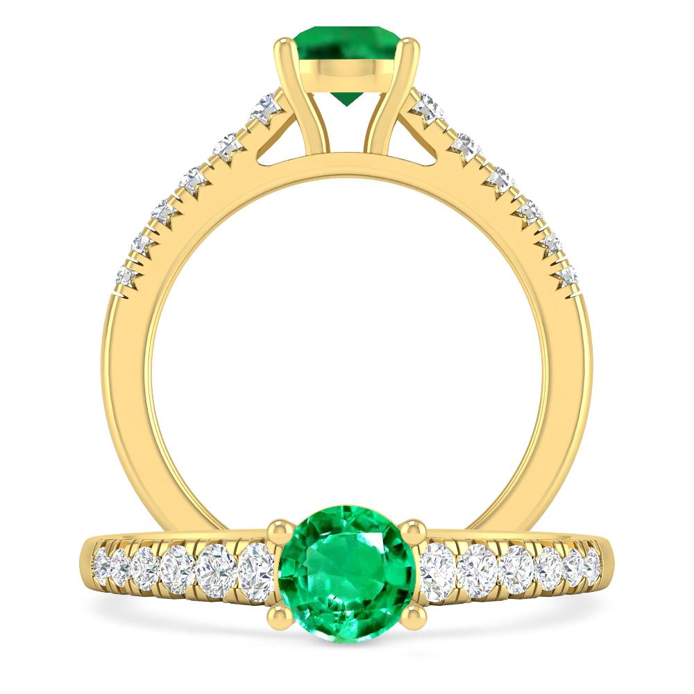 Yellow Gold - Emerald