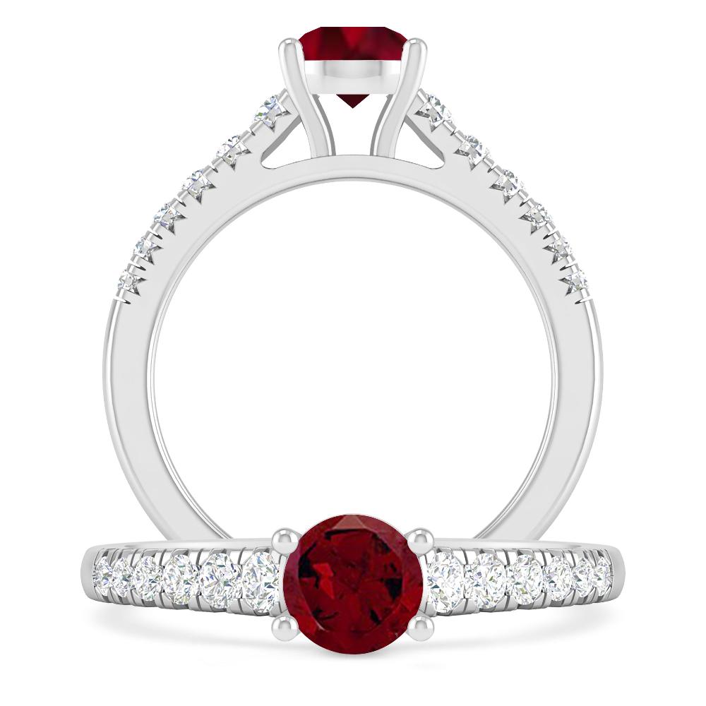 White Gold - Garnet
