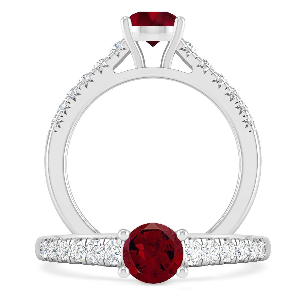 White Gold - Garnet