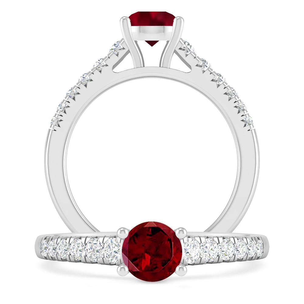 White Gold - Garnet