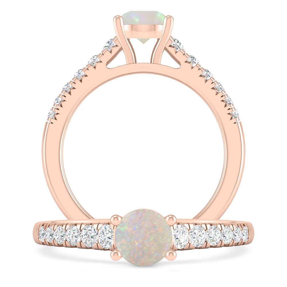 Rose Gold - Opal