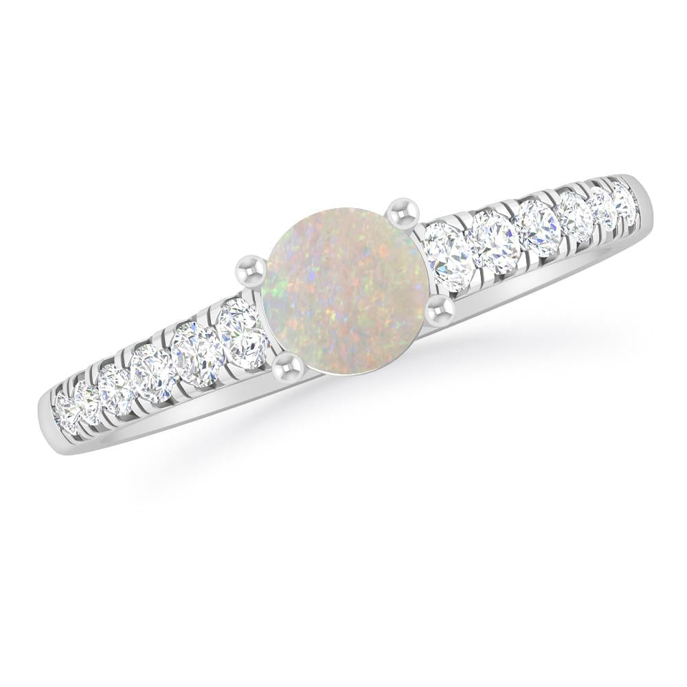 White Gold - Opal