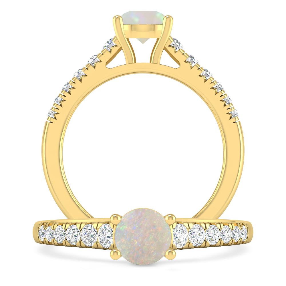 Yellow Gold - Opal