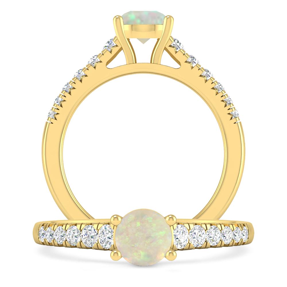 Yellow Gold - Opal