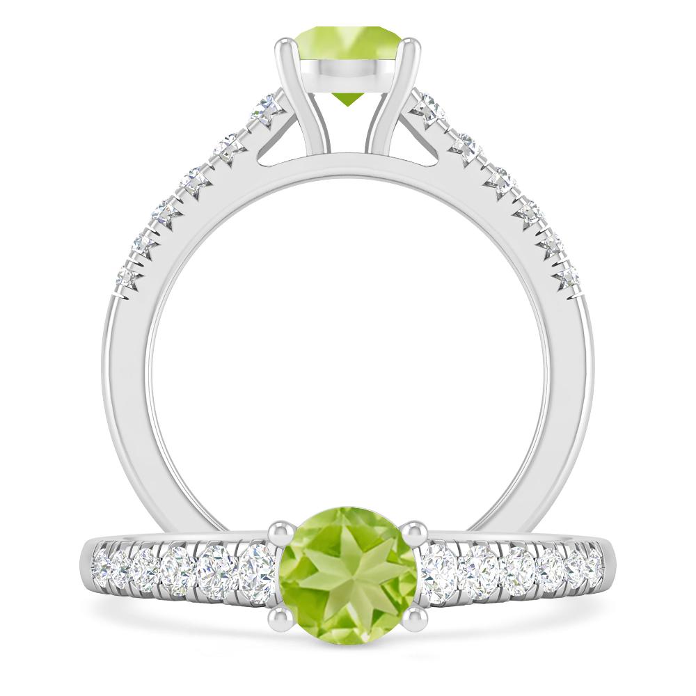 White Gold - Peridot