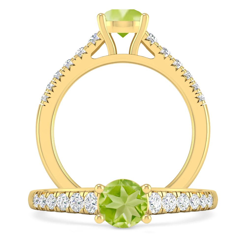 Yellow Gold - Peridot