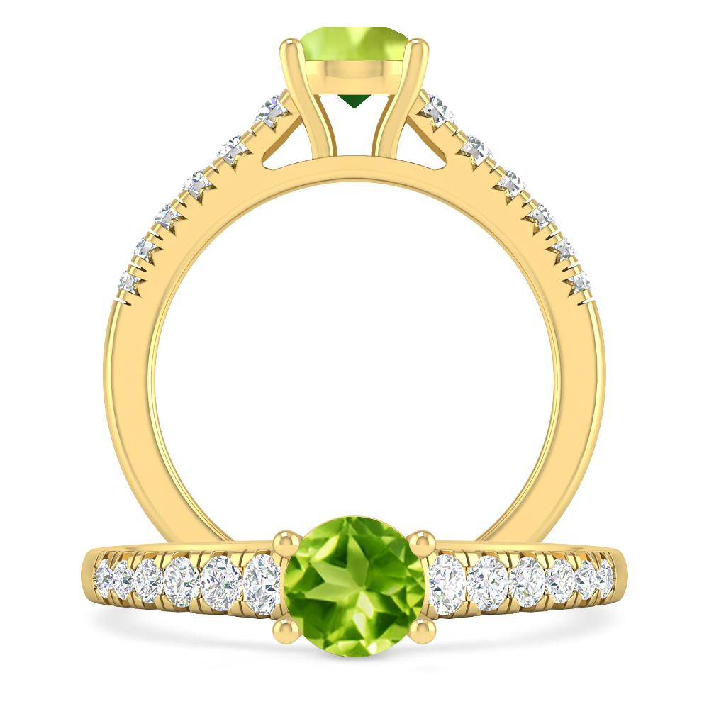 Yellow Gold - Peridot