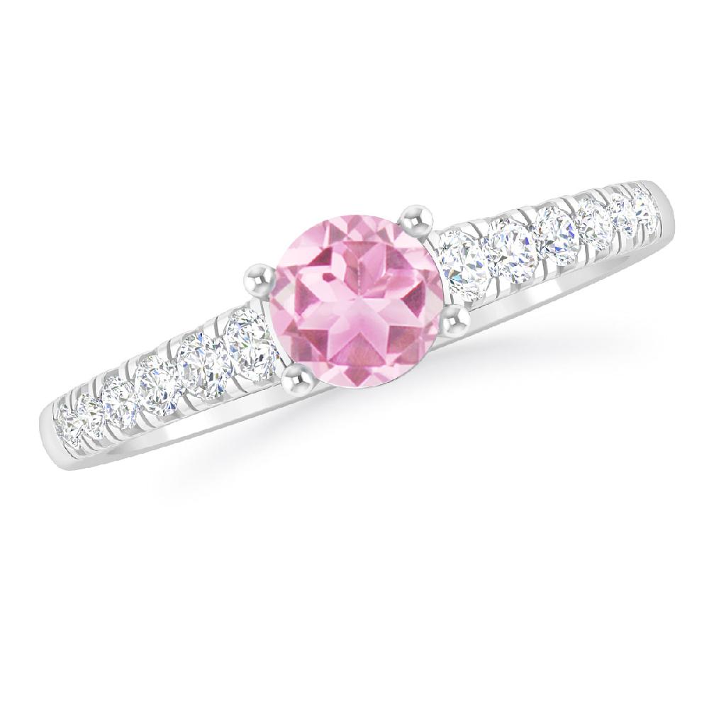 White Gold - Pink Tourmaline