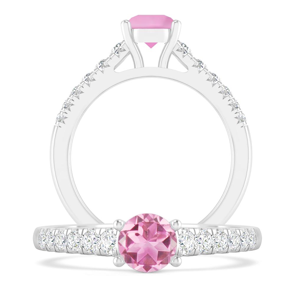White Gold - Pink Tourmaline