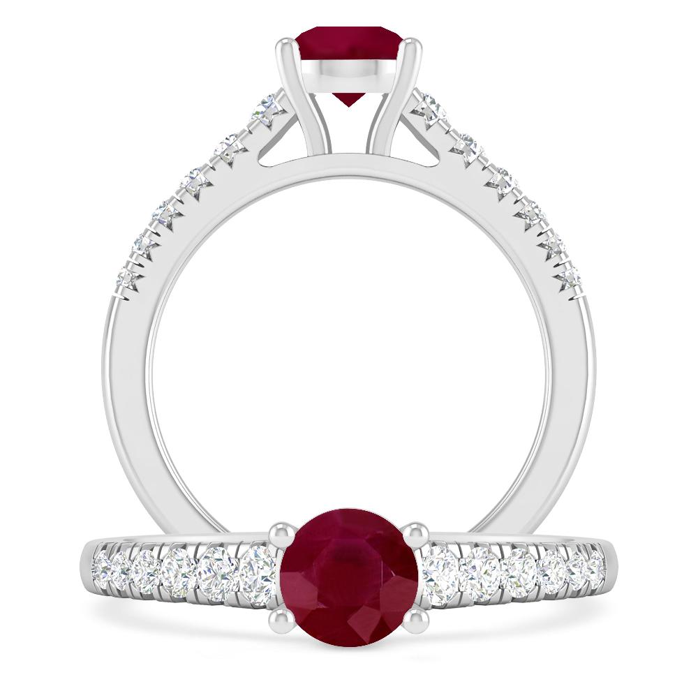 White Gold - Ruby