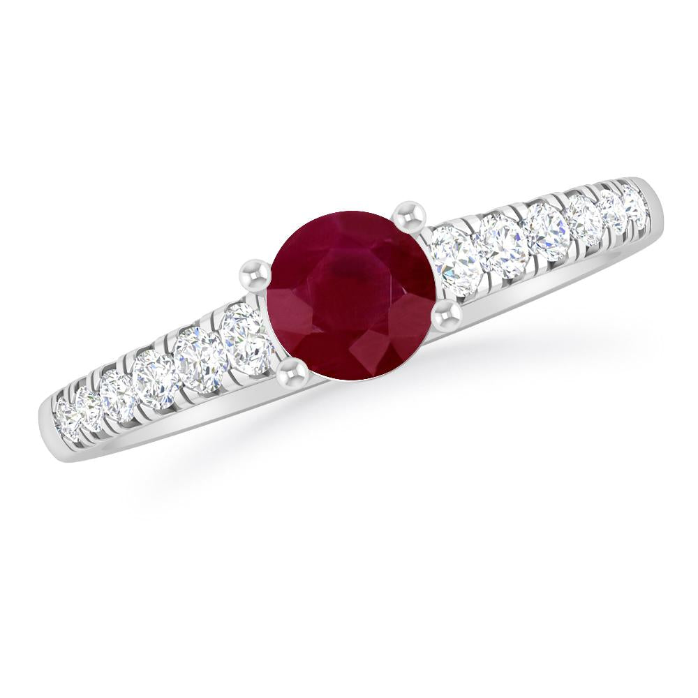 White Gold - Ruby