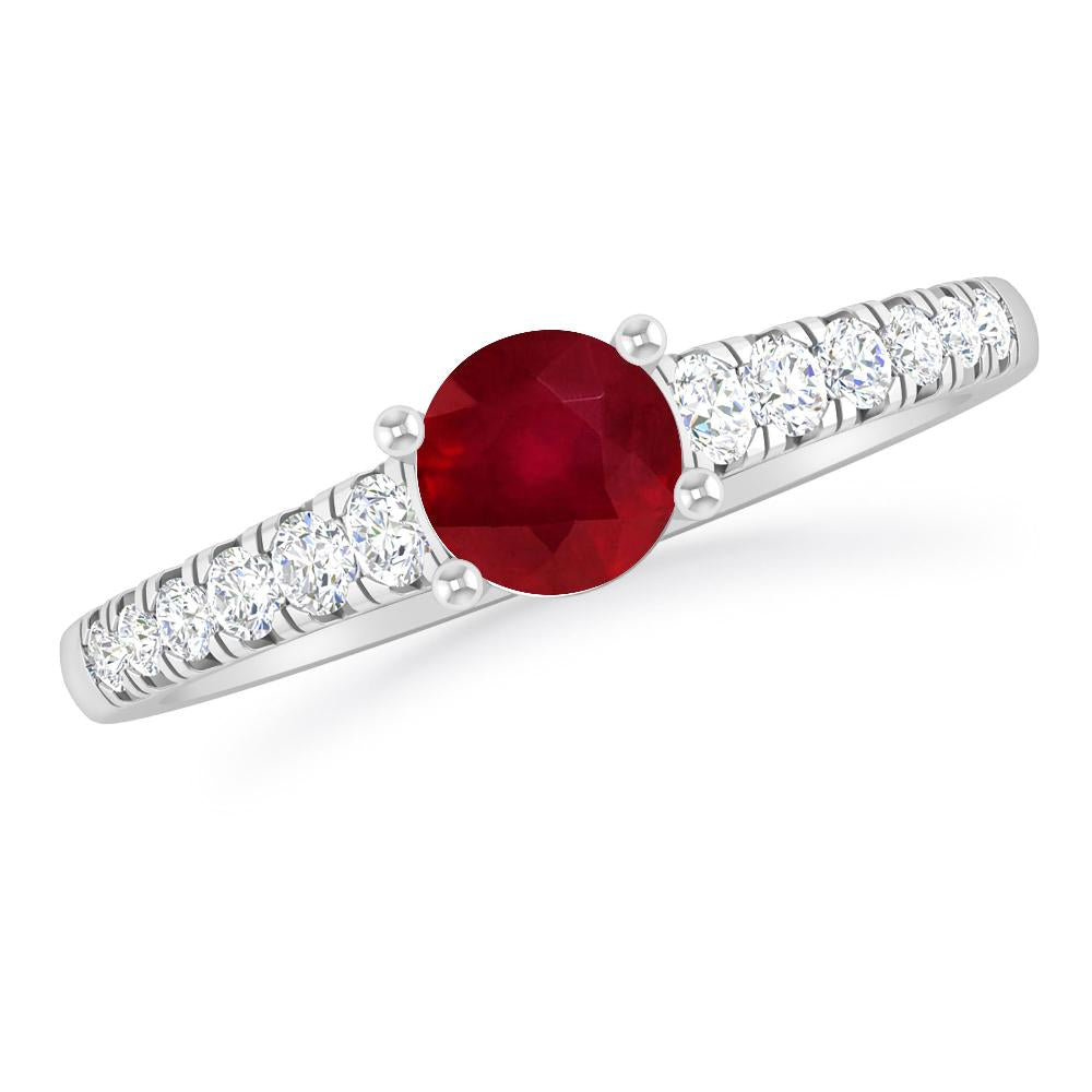 White Gold - Ruby