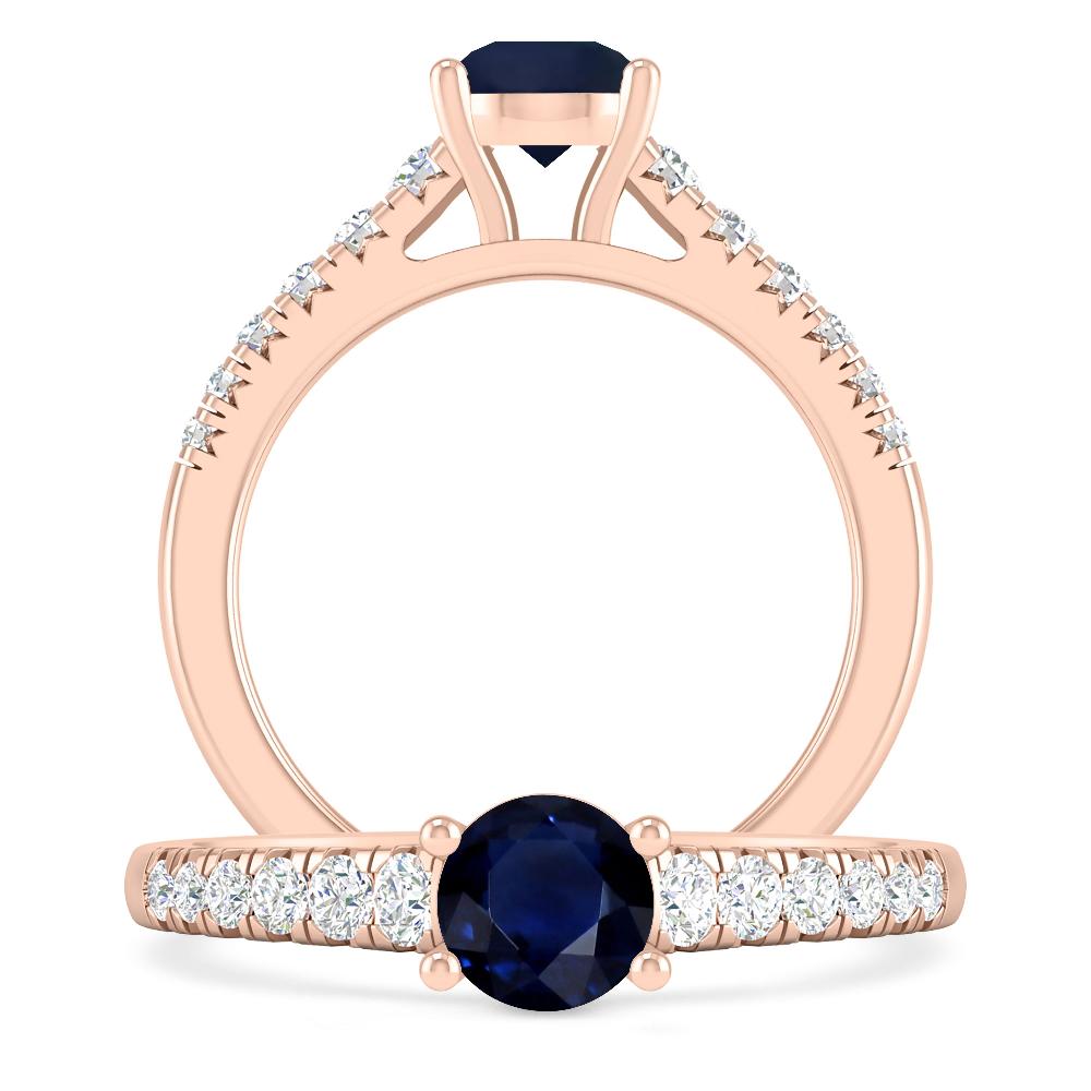 Rose Gold - Sapphire