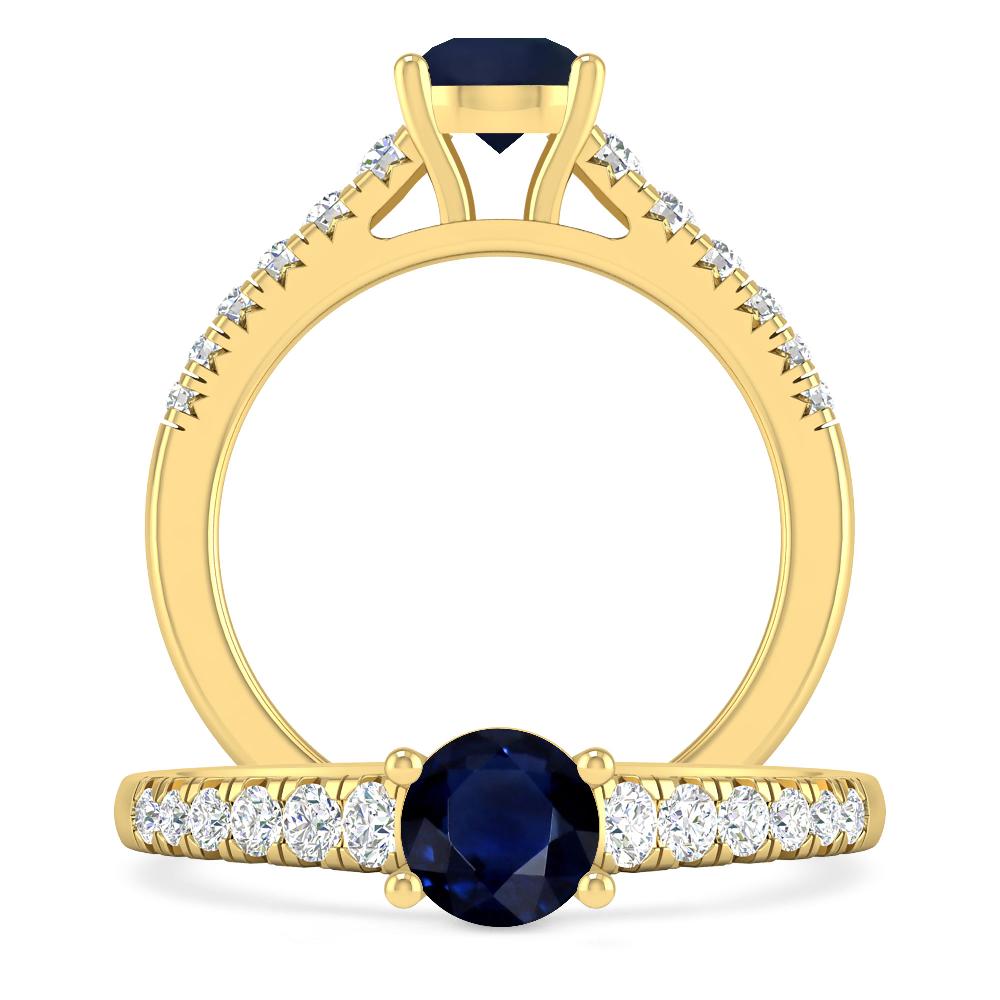 Yellow Gold - Sapphire