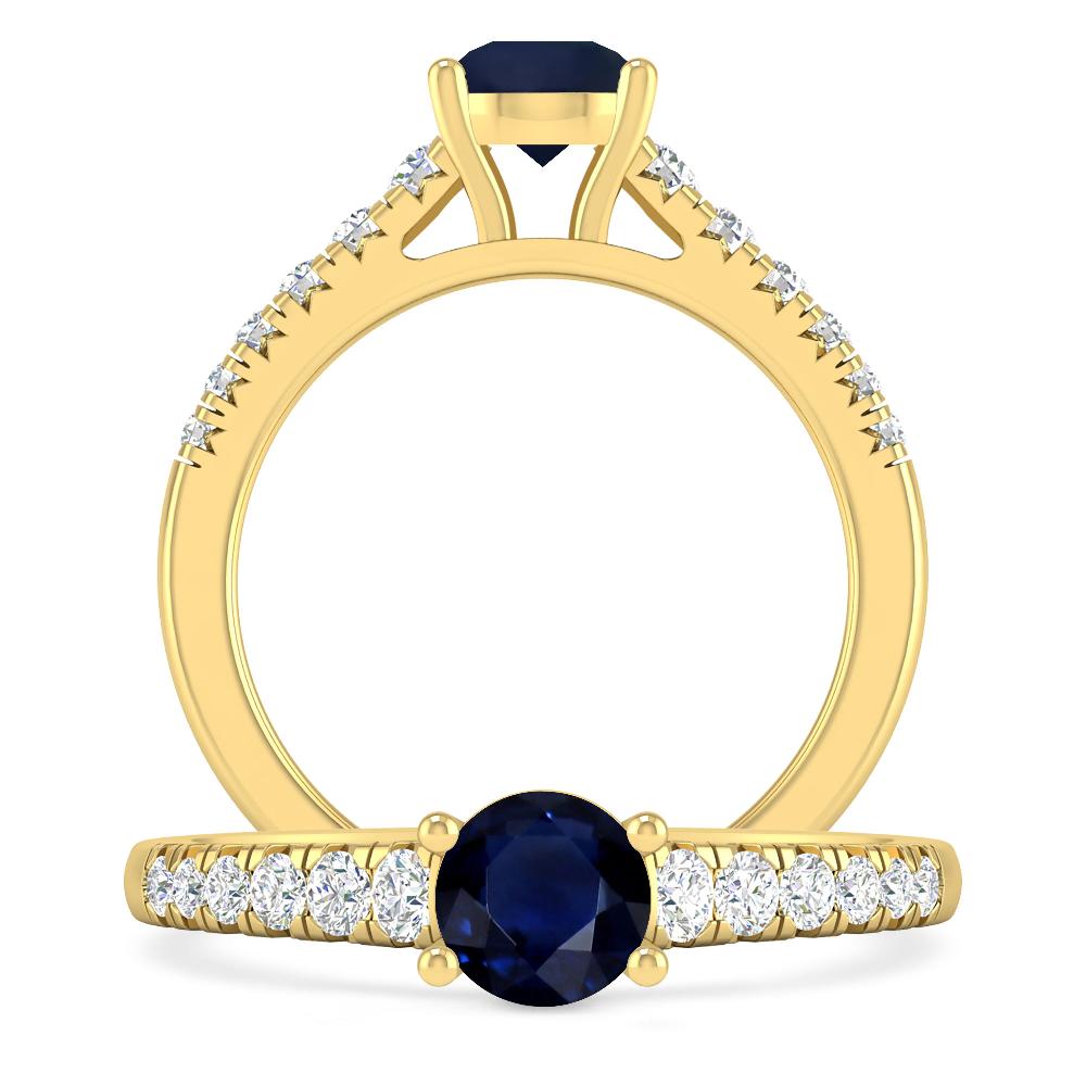 Yellow Gold - Sapphire