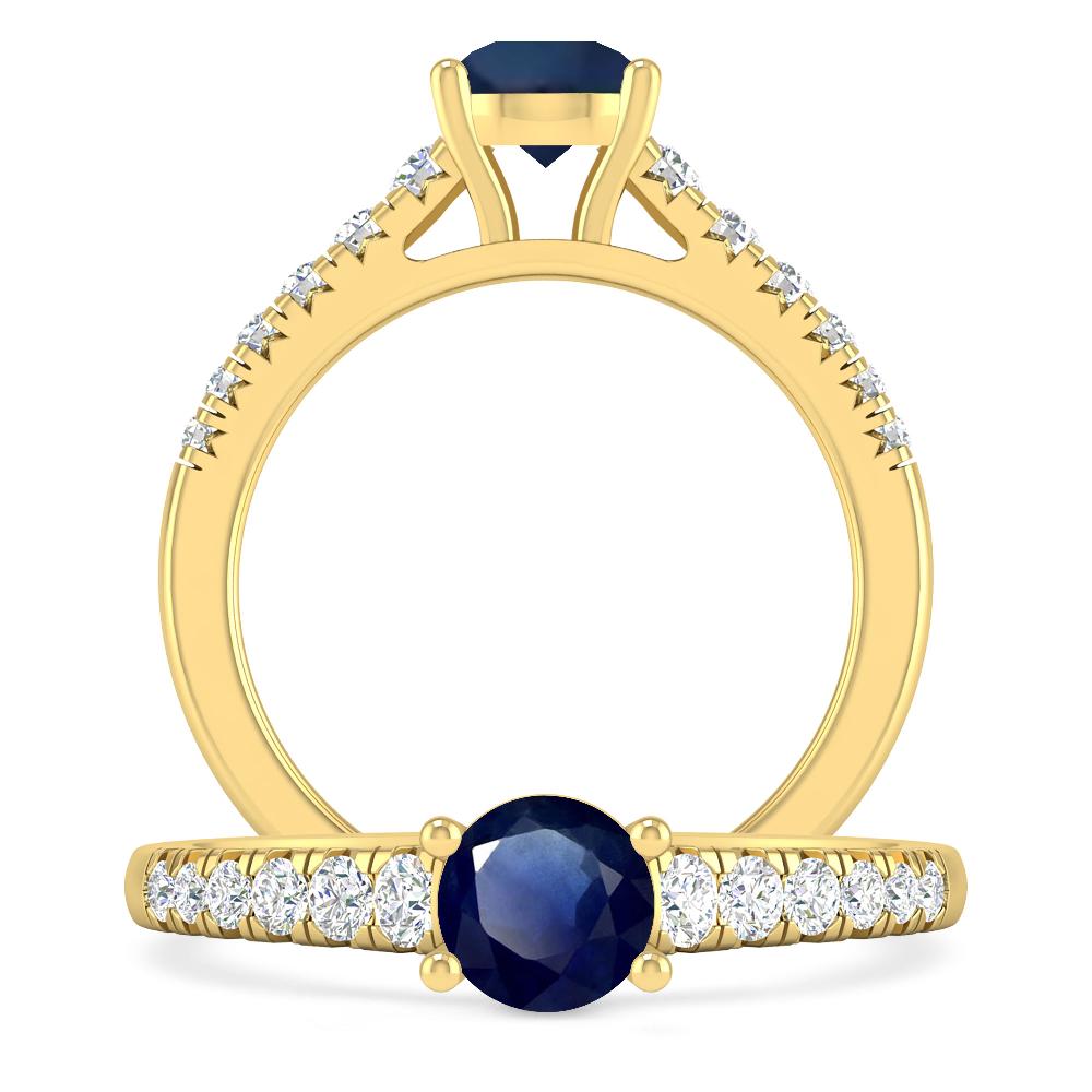 Yellow Gold - Sapphire