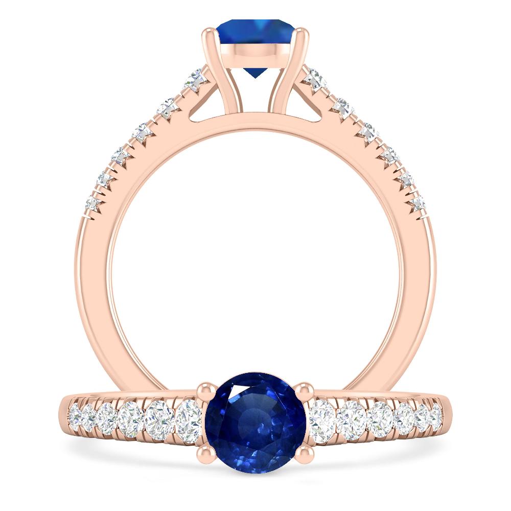 Rose Gold - Sapphire