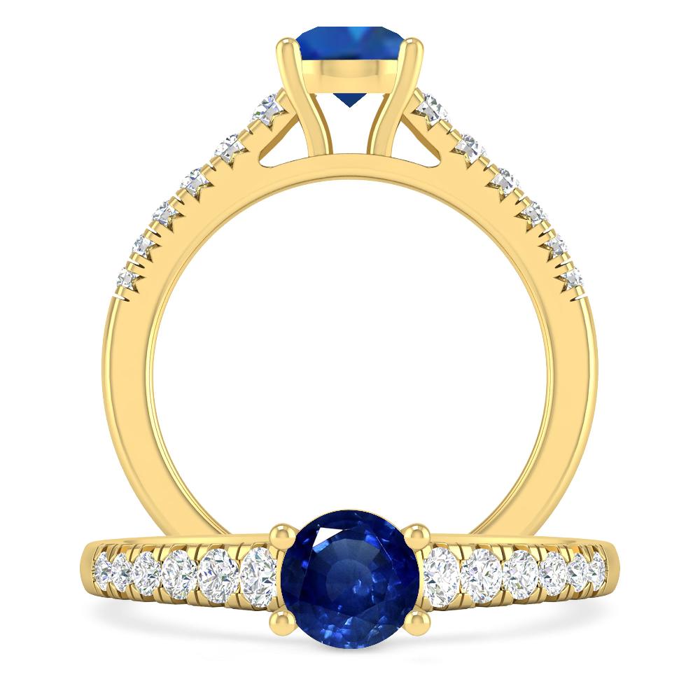 Yellow Gold - Sapphire