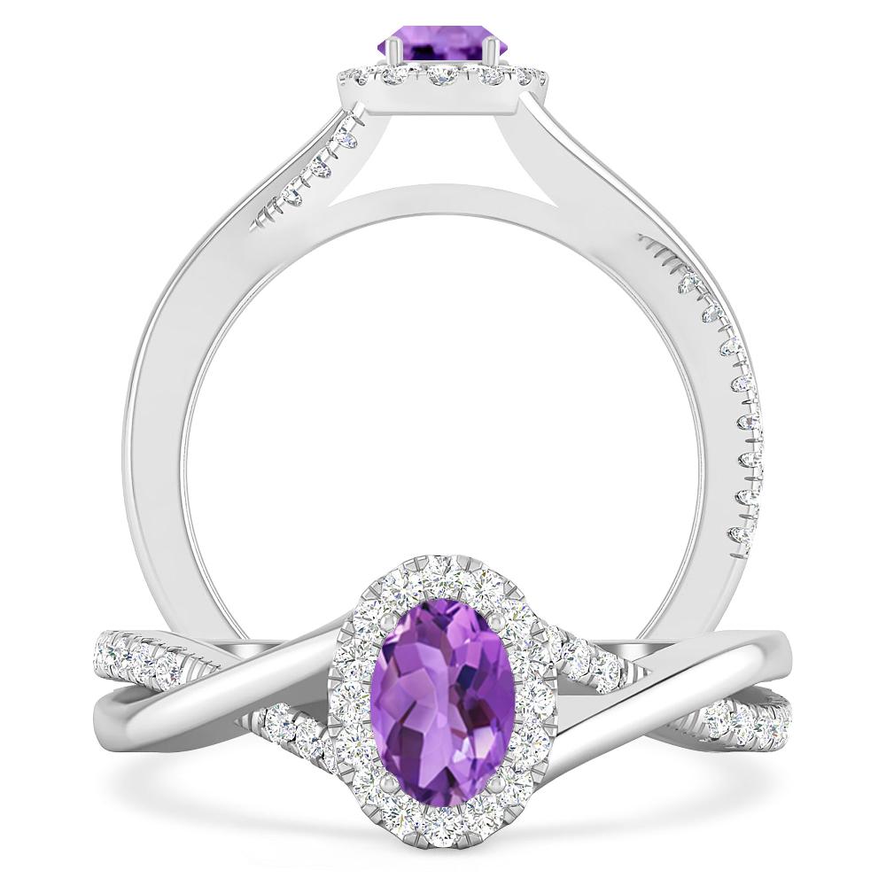 White Gold - Amethyst