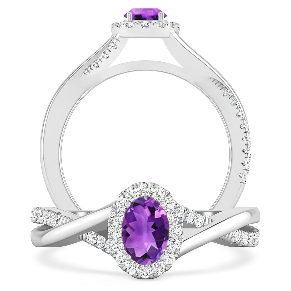 White Gold - Amethyst