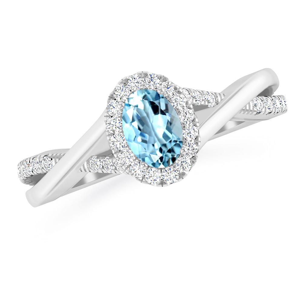 White Gold - Aquamarine