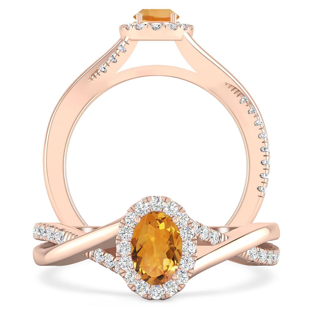 Rose Gold - Citrine