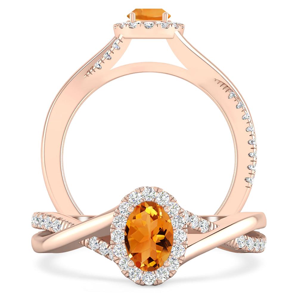 Rose Gold - Citrine