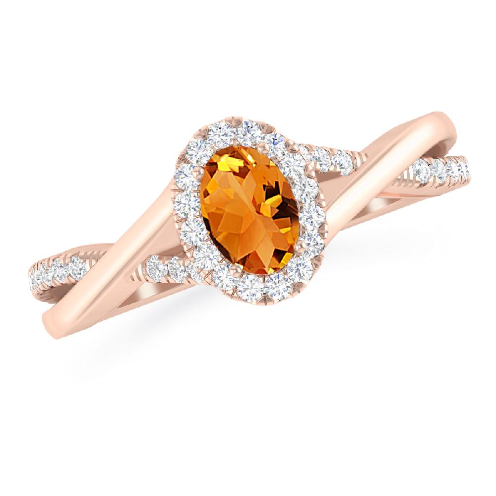 Rose Gold - Citrine