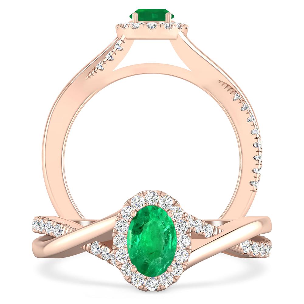 Rose Gold - Emerald