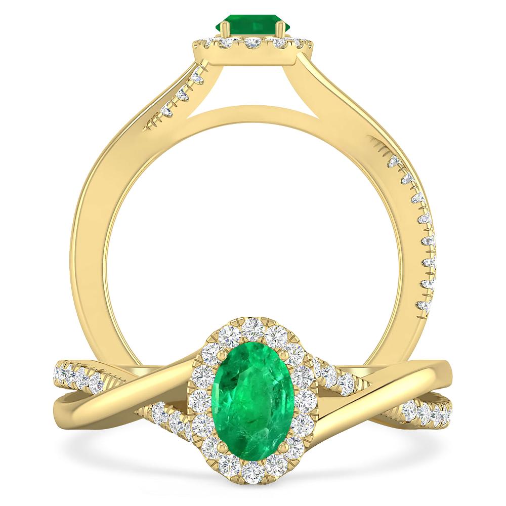 Yellow Gold - Emerald