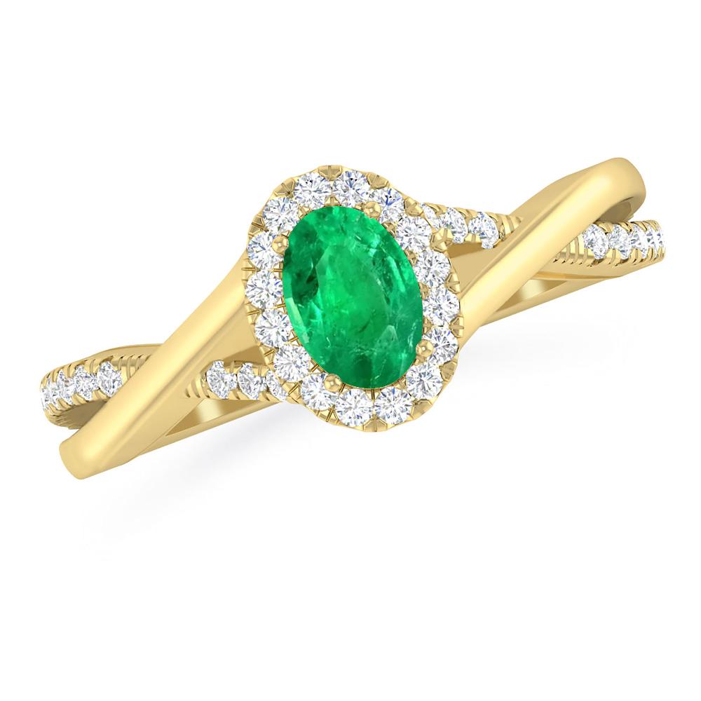 Yellow Gold - Emerald