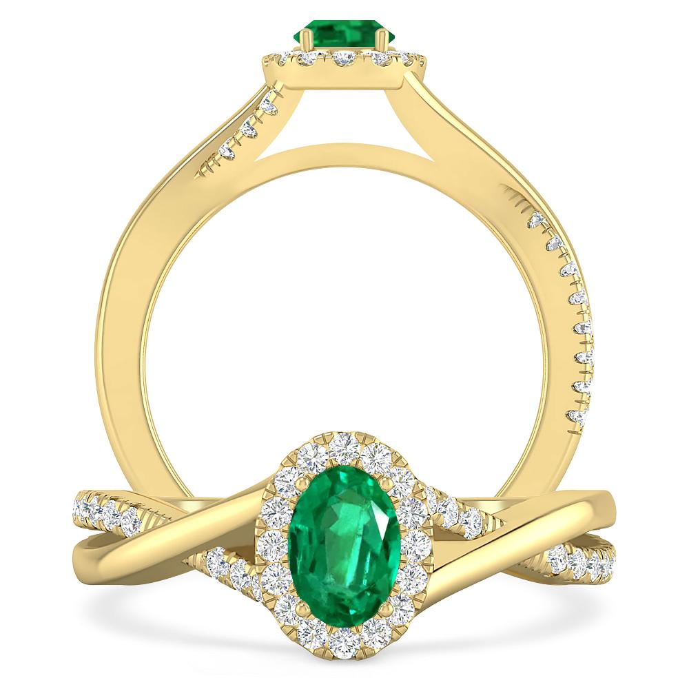 Yellow Gold - Emerald