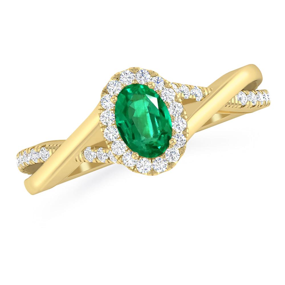 Yellow Gold - Emerald