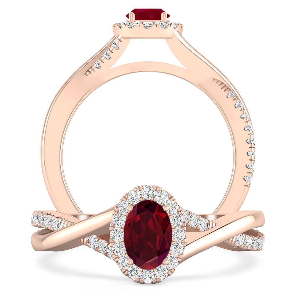 Rose Gold - Garnet